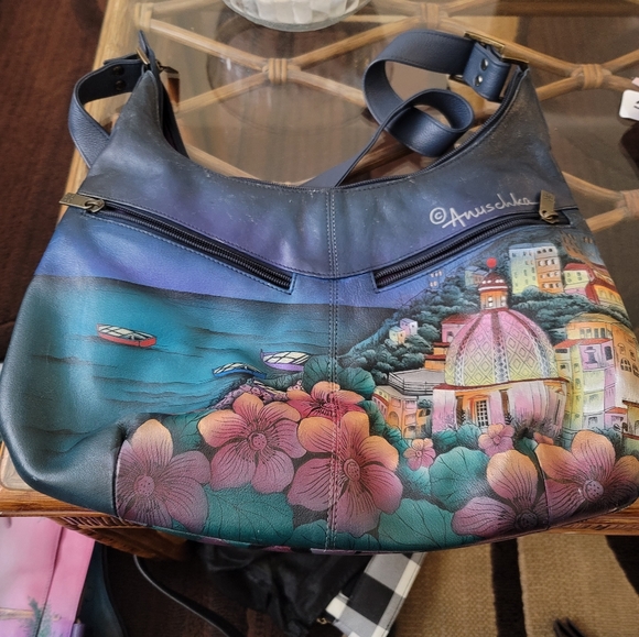 Anna by Anuschka hand painted leather handbag - Picture 2 of 5